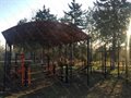 Теневой навес с  комплектом уличных тренажеров из 10-ти тренажеров - фото 117474471