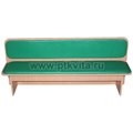Скамья 2-х сторонняя со спинкой полумягкая, высота сиденья 30 см. арт. 17.5.096 - фото 117475951