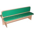 Скамья 2-х сторонняя со спинкой полумягкая, высота сиденья 30 см. арт. 17.5.096 - фото 117475952