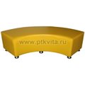 "Банкетка полукруглая на каркасе" (хромированные ножки) арт. БПКхрн-1 желтый, Расцветки модели «Банкетка полукруглая на каркасе» - фото 117476818