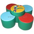 «Шире круг» комплект мягкой игровой мебели арт. 3КМ38 - фото 117476949