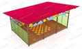 Теневой навес с интерактивным полом и модулями из Экопластика Petra 8000*4000 мм (32 кв.м) - фото 120624007