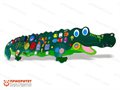 Тактильно-развивающая панель Супер-крокодил №2 - фото 121517132