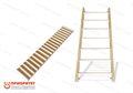 Детская шведская стенка с наклонной доской Юный спортсмен - фото 121517210