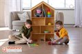 Стеллаж для игрушек и книг Волшебный домик натуральный - фото 121517234